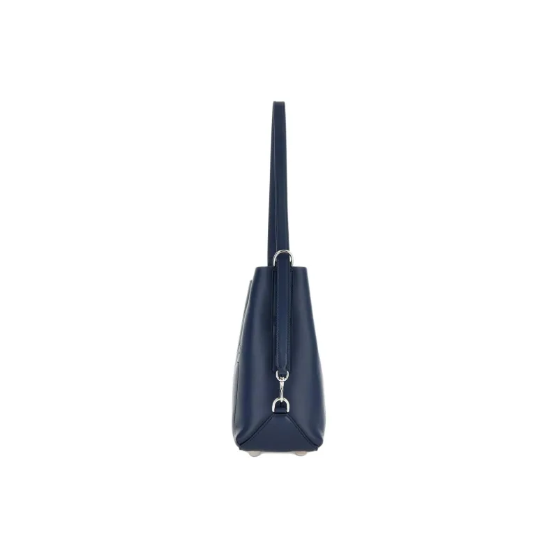HOGAN Leather HOBO Shoulder Bag Small Size Women's Blue-2