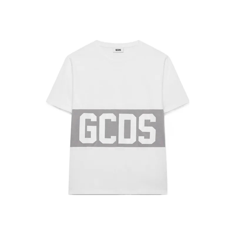 GCDS Band Logo Regular T Shirt-0