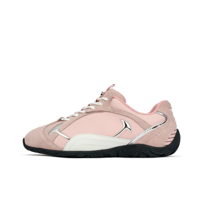 SMILEY Racing Low Top Casual Shoes Women's Coral Pink-0