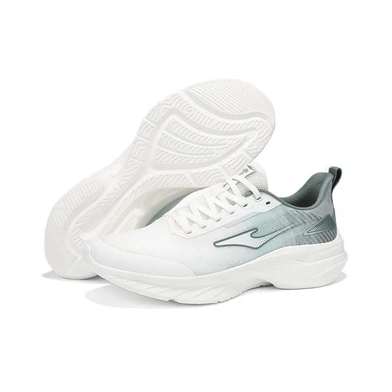 Erke Cushioning Breathable Lightweight Low Top Casual Running Shoes Men's Microcrystal White Pine Frost Green-5