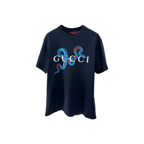 GUCCI SS25 T Shirt Men's Marine Blue