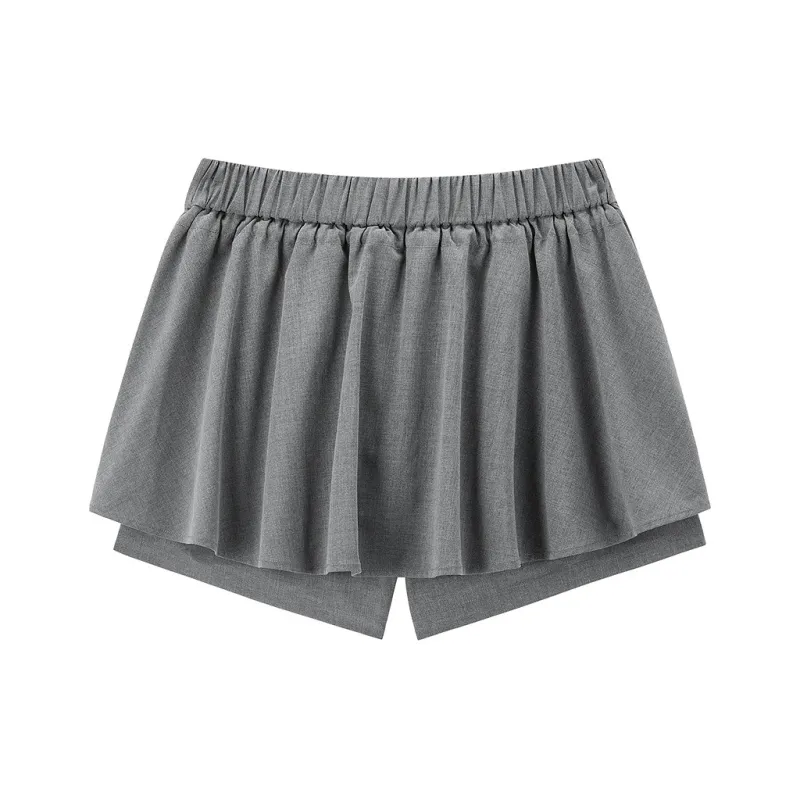 LEDIN Casual Shorts Women's Tin Gray In Stock-1