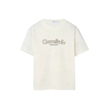 HLA T-Shirt Men's Raw White Pattern