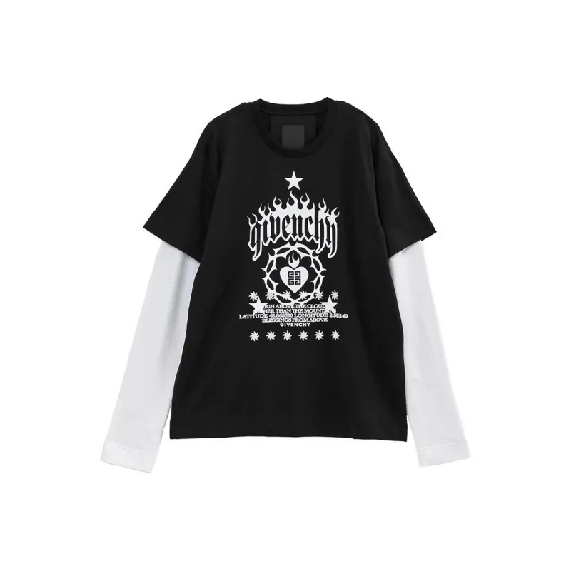 Givenchy Logo Printed Layered T Shirt-0