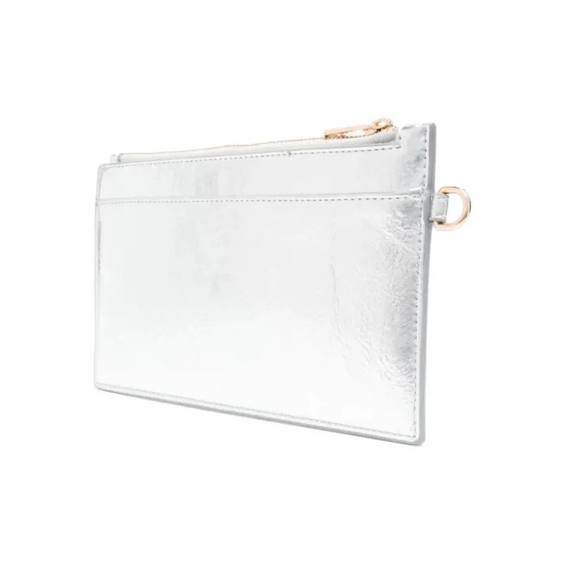 A.P.C Logo Debossed Zip Up Clutch Bag-1