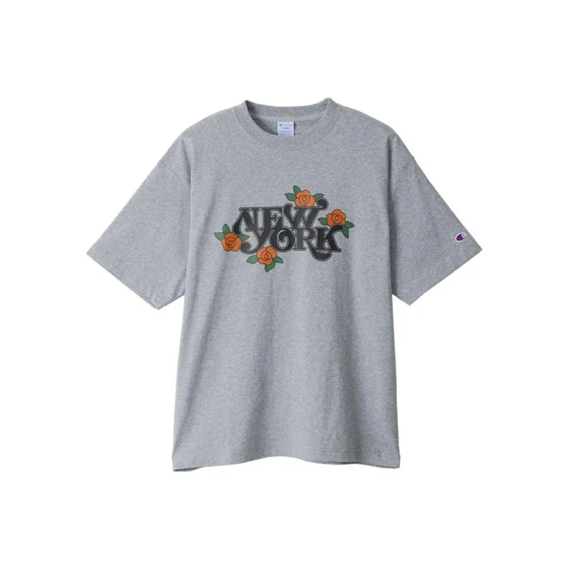 Champion Yusuke Komori Collaboration Model T-Shirts Unisex Gray-0