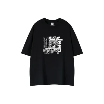 Jeep Pasture Horse Lifestyle T Shirt Unisex Raw White