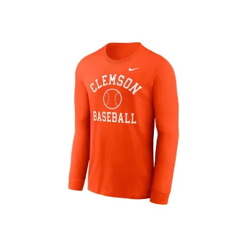 Nike Clemson Tigers Baseball Arch Men's Nike College Long Sleeve T Shirt