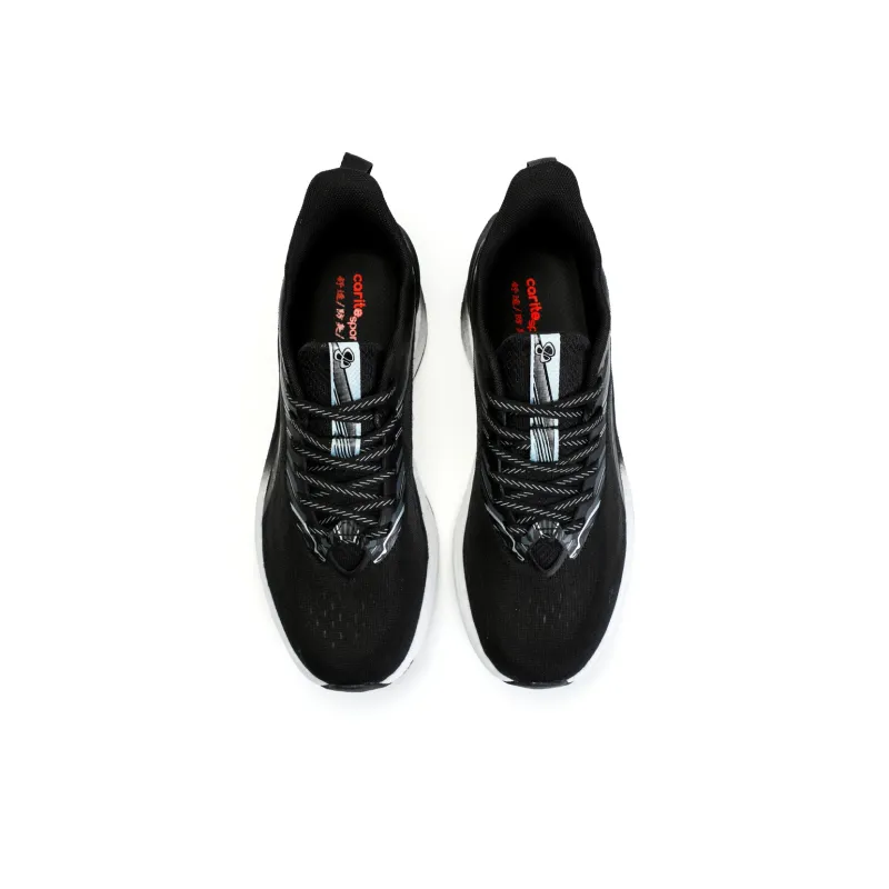 CariteSport Running Shoes Men Low Top White, Black, Green-12