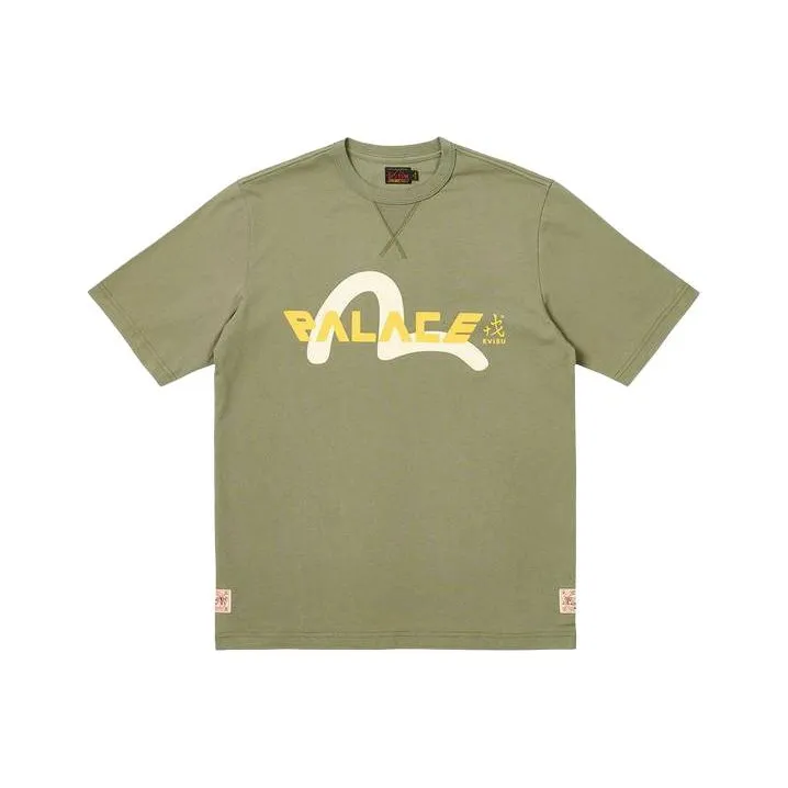 PALACE X Evisu Logo T Shirt-0