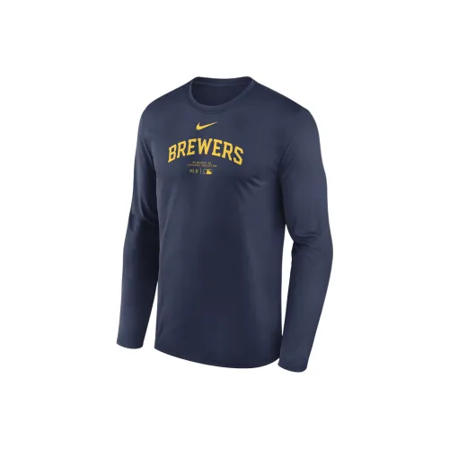 Nike Milwaukee Brewers Authentic Collection Practice Men's Nike Dri-FIT Mlb Long-Sleeve T-Shirt