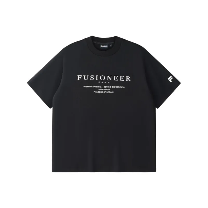 FILA FUSION FUSIONEER SS25 T Shirt Men's Jet Black BK-0