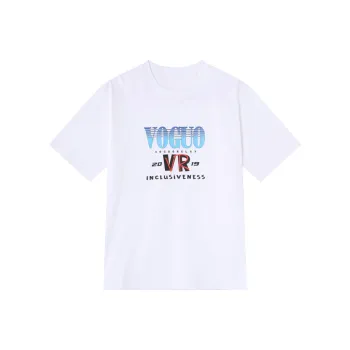 Voguo Relay 100% Cotton Crew Neck T Shirt Unisex