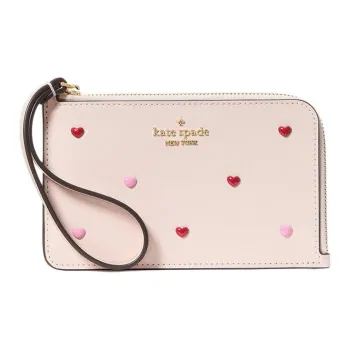 Kate Spade Cow Split Leather Coin Purse Women's Candy Pink