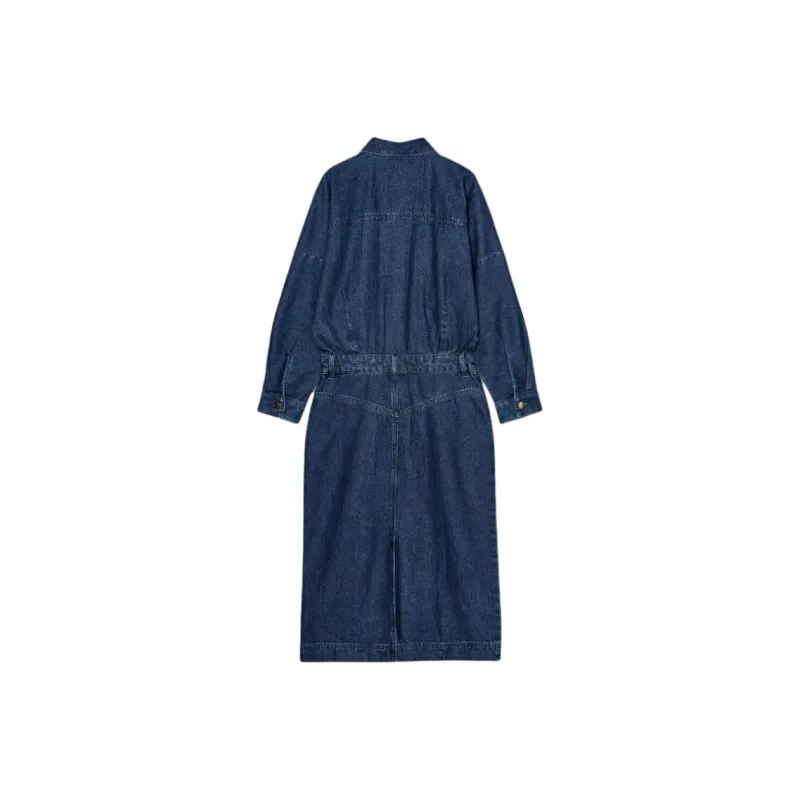 ZARA Long Sleeved Dresses Women's Blue-1