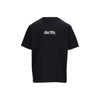 GCDS Logo Embellished Crewneck T Shirt