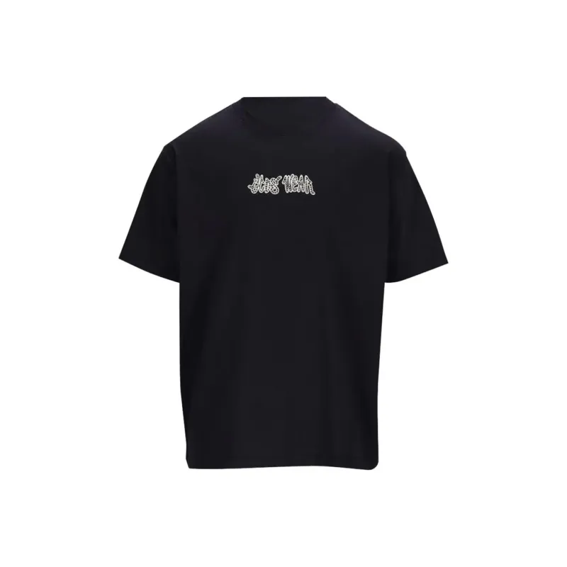 GCDS Logo Embellished Crewneck T Shirt-0