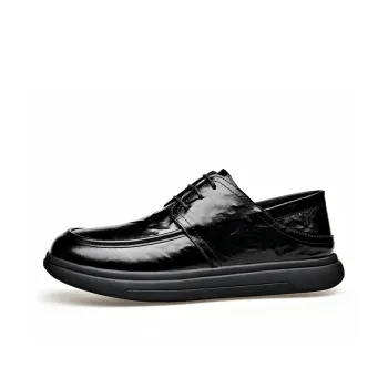 Bull charm Men's Casual Shoes Men Low Top Black/Brown