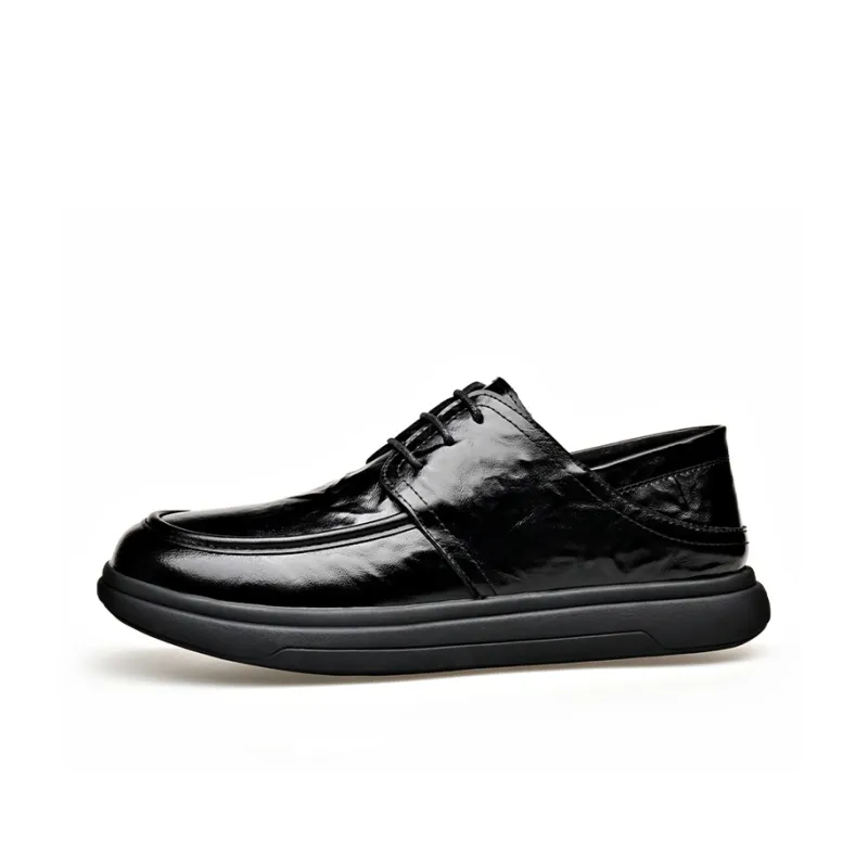 Bull charm Men's Casual Shoes Men Low Top Black/Brown-0