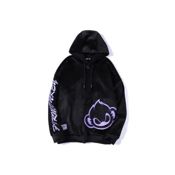 FireMonkey Hooded Loose Fit Regular Sweatshirt Unisex Black