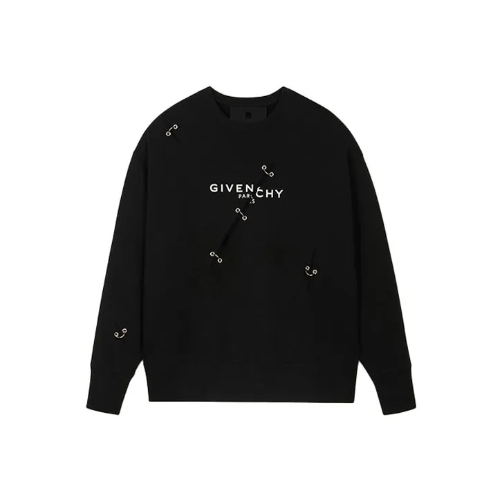 Givenchy Oversized Sweatshirt With Metal Details-0
