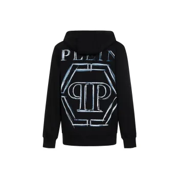 PHILIPP PLEIN Logo Printed Long Sleeved Hoodie