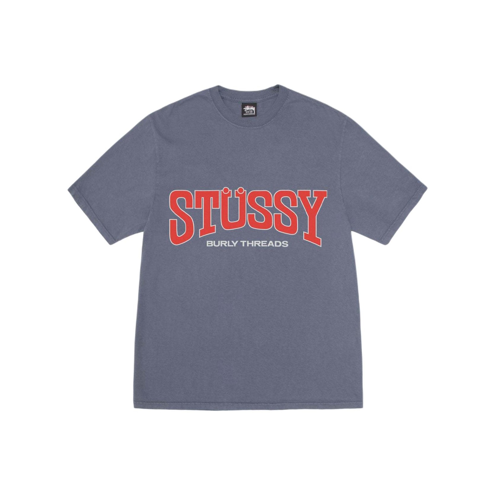 Stussy Burly Threads Pigment Dyed Tee White XXL - POIZON