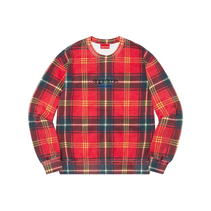 Supreme Plaid Crewneck-2