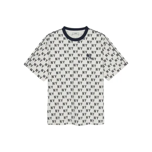 MLB New York Yankees Overfit T Shirt Unisex Cream