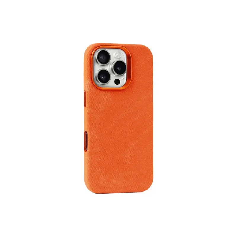 TXBX Leather Material Technical Fabric Magnetic Phone Case Compatibility With Apple 16/15/14/13/12 Collection-7