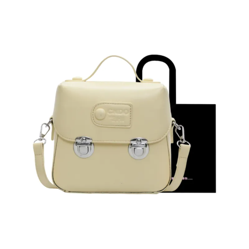 HACIN PU Crossbody Bag Handbag Shoulder Bag Regular Women's Ecru/Silver/Black/Yellow/Pink-19