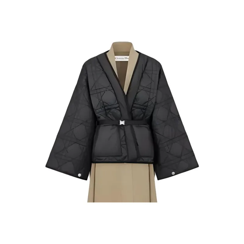 DIOR Trench Coat Women's Beige/Black-1