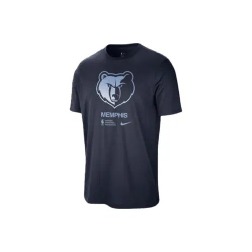 Nike x NBA Memphis Grizzlies T-Shirt Unisex Preppy Marine Blue