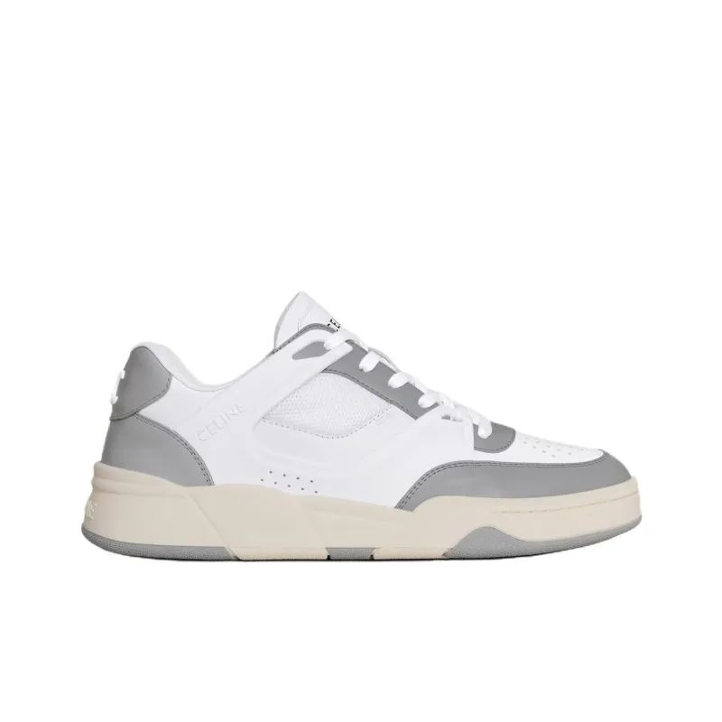CELINE CT 09 Low Top Skateboard Shoes Men's White Gray-1