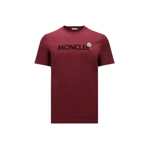 Moncler T-Shirt Men's Bordeaux Red