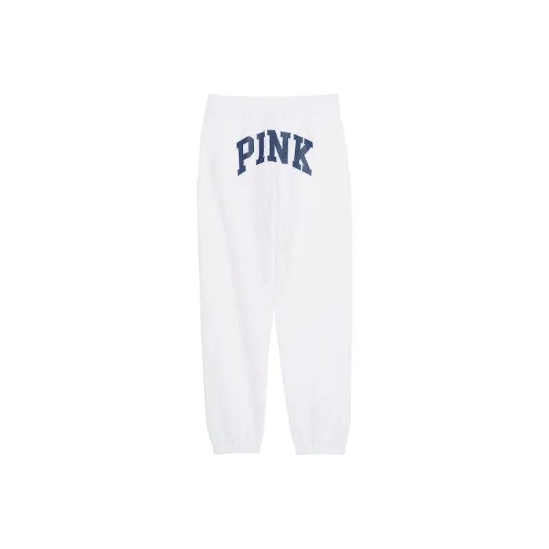 Victoria's Secret PINK Knitted Sports Pants Women's White-1