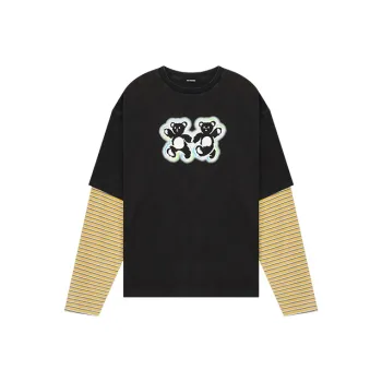 WE11DONE Teddy twins Layered T shirt