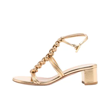 GIANVITO ROSSI Capua Roman Sandals 4.5cm Women's Gold