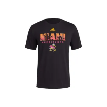 Adidas Free Shipping With AdiClub Miami Hurricanes Sideline Tee