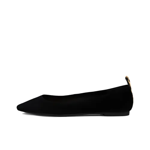 STEVE MADDEN Chunky Heel Casual Single Shoes Women's Black Suede