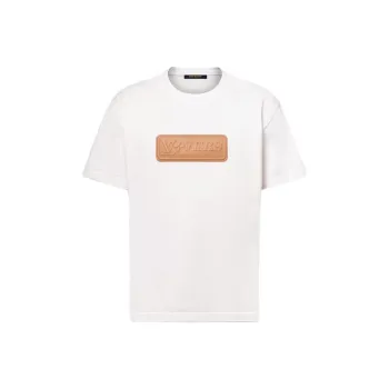 LOUIS VUITTON Vvn Patch Short Sleeved Cotton Crewneck