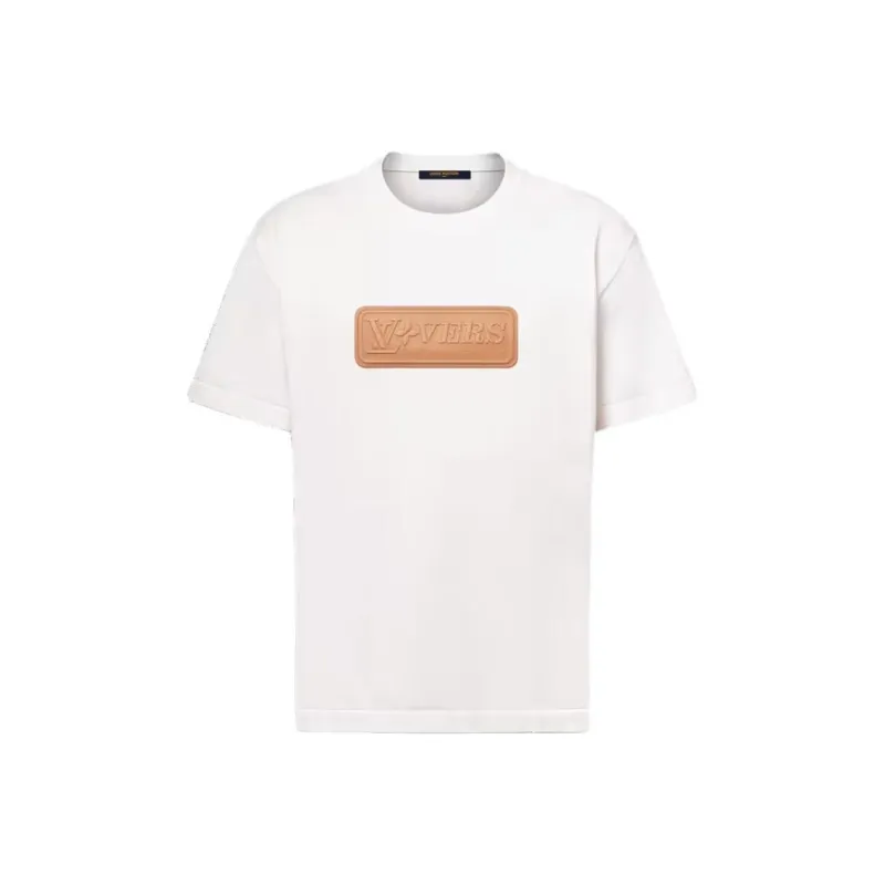 LOUIS VUITTON Vvn Patch Short Sleeved Cotton Crewneck-0