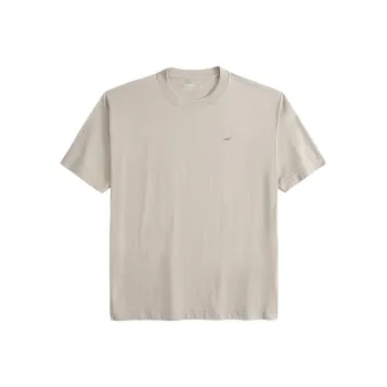 Hollister T Shirts Men Khaki