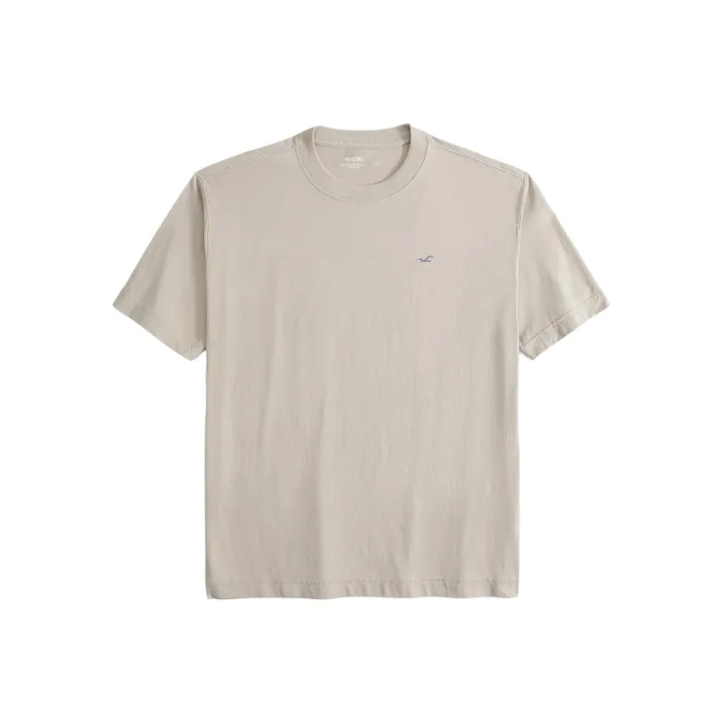 Hollister T Shirts Men Khaki-0