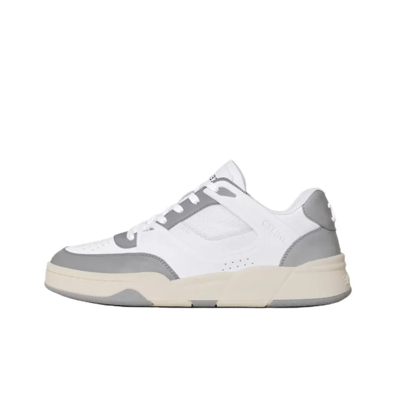 CELINE CT 09 Low Top Skateboard Shoes Men's White Gray-0