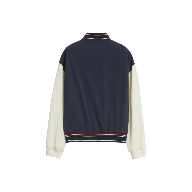 UNVESNO Baseball Jacket Unisex Dark Blue-1