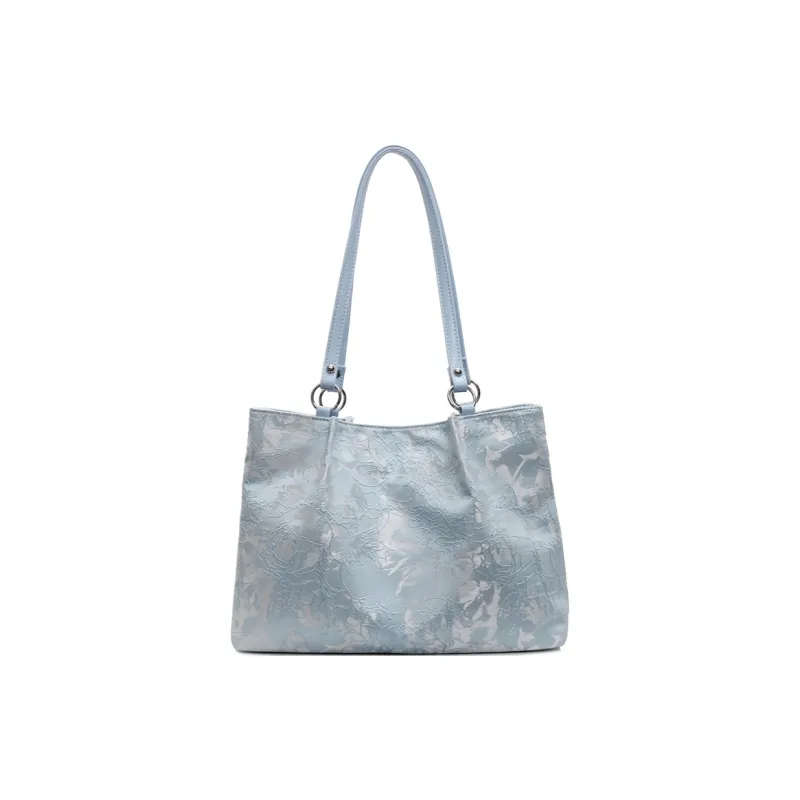 Yalu Oriri Underarm Shoulder Bag Regular Women's Ecru/Blue/Pink-7