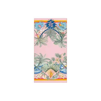 HERMES Silk Twill Silk Scarves Women's Pink