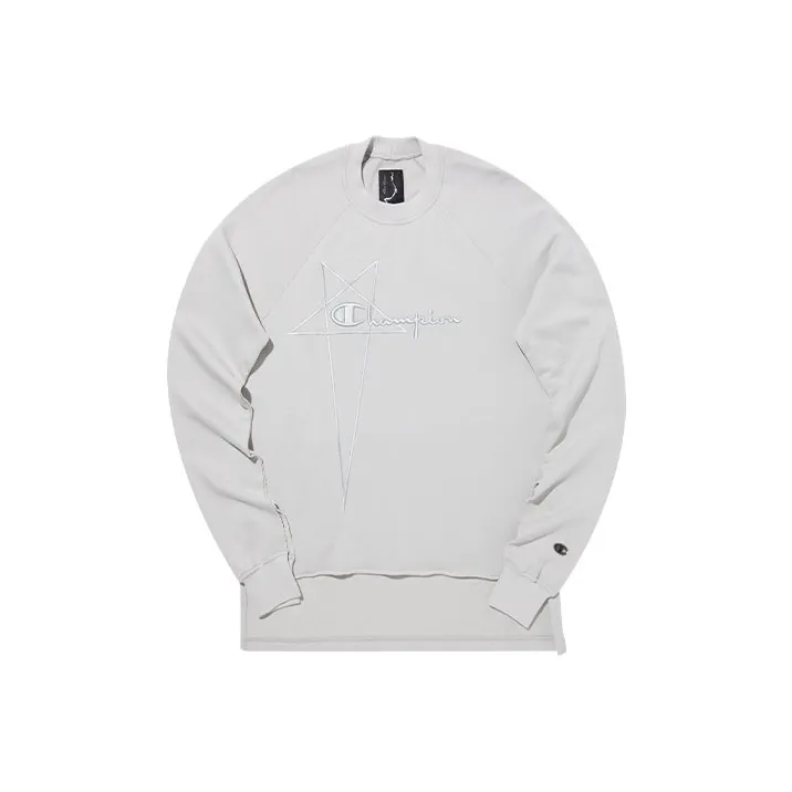 Rick Owens X Champion Sweatshirts Unisex Light Gray-0