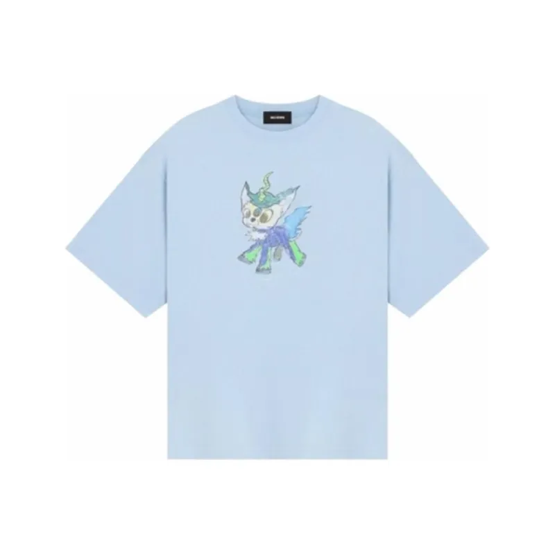 WE11DONE T Shirt Unisex Sky Blue-0